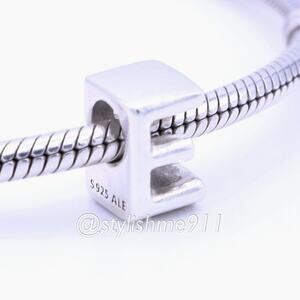 Authentic PANDORA Open Letter E Charm